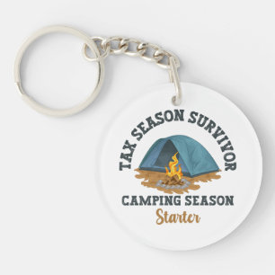 Steuersaison Überlebende, Camping Saison Starter Schlüsselanhänger