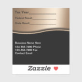 Steuerschuldner - Vinyl-Aufkleber für die Zollabfe Aufkleber (Blatt)