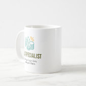 Steuerspezialist - Individuelle Name Kaffeetasse (Vorderseite Links)