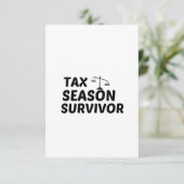 STEUERÜBERLEBUNG DANKESKARTE (Stehend Vorderseite)