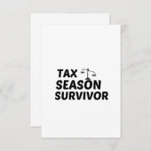 STEUERÜBERLEBUNG DANKESKARTE (Vorne/Hinten)