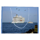 Steuerung die Meere personalisiert Große Geschenktüte (Rückseite)