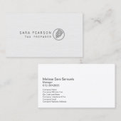 Steuervorarbeiter Elegant Dollar Pen Icon Finance Visitenkarte (Vorne/Hinten)