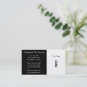 Steuervorbereitung B/W Streifen Visitenkarte (Stehend Vorderseite)