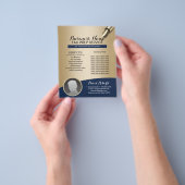 Steuervorbereitung Beratung Navy Gold Foto Flyer (Gruppe)