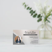 Steuervorbereitung Beratung Silver Foto Visitenkarte (Stehend Vorderseite)