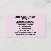 Steuervorbereitung Fabulous Pink Visitenkarte (Rückseite)