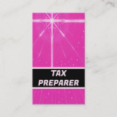 Steuervorbereitung Fabulous Pink Visitenkarte (Vorderseite)