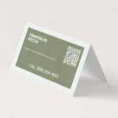 Steuervorbereitung QR geklappt Visitenkarten (Rückseite)