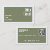 Steuervorbereitung — QR Visitenkarte (Vorne/Hinten)