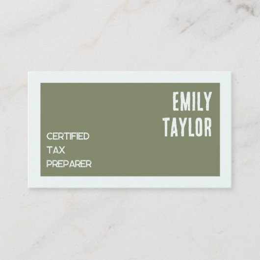 Steuervorbereitung — QR Visitenkarte (Vorderseite)