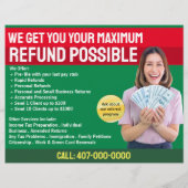 Steuervorbereitung (Vorbereitung) Erstattung Flyer (Hinten)