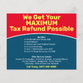 Steuervorbereitung (Vorbereitung) Erstattung Flyer (Hinten)