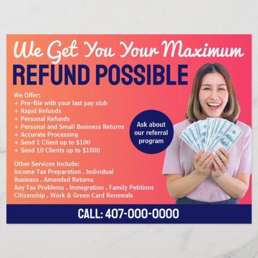 Steuervorbereitung (Vorbereitung) Flyer (Hinten)