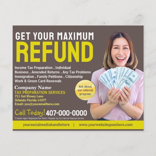 Steuervorbereitung (Vorbereitung) Flyer (Vorne)