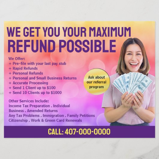 Steuervorbereitung (Vorbereitung) Flyer (Hinten)