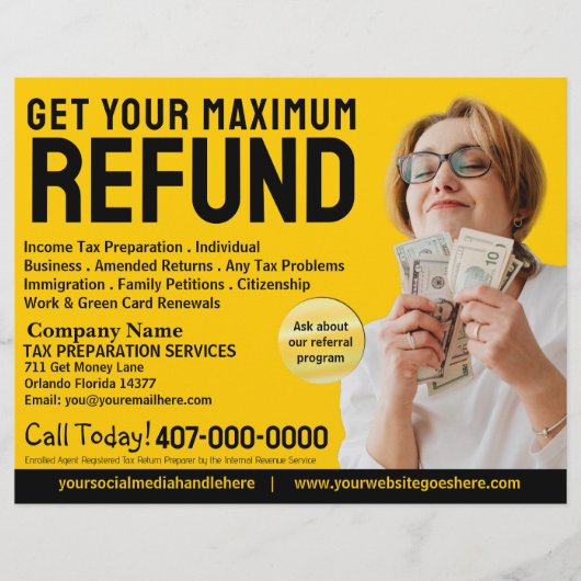 Steuervorbereitung (Vorbereitung) Flyer (Vorne)