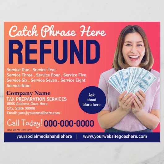 Steuervorbereitung (Vorbereitung) Flyer (Vorne)