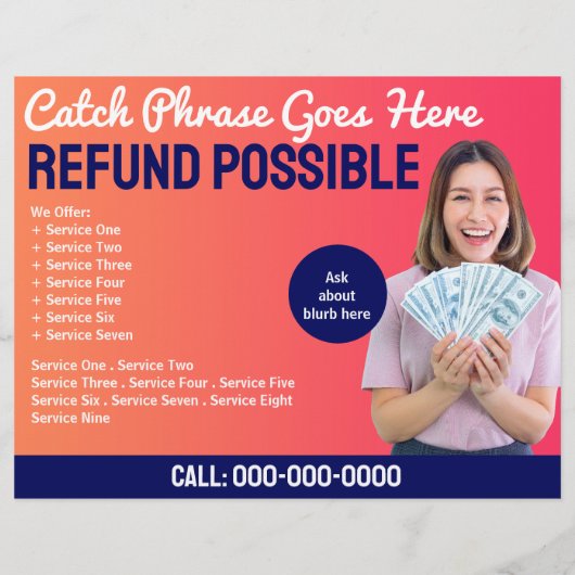 Steuervorbereitung (Vorbereitung) Flyer (Hinten)