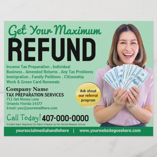 Steuervorbereitung (Vorbereitung) Flyer (Vorne)