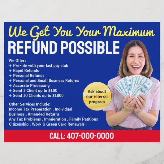 Steuervorbereitung (Vorbereitung) Flyer (Hinten)