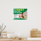 Steuervorbereitung (Vorbereitung) Flyer Poster (Küche)