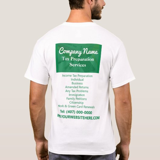 Steuervorbereitung (Vorbereitung)  T-Shirt (Rückseite)