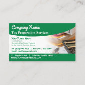 Steuervorbereitung (Vorbereitung) Visitenkarte (Vorderseite)