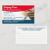 Steuervorbereitung (Vorbereitung) Visitenkarte (Vorne/Hinten)