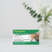 Steuervorbereitung (Vorbereitung) Visitenkarte (Stehend Vorderseite)