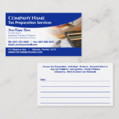 Steuervorbereitung (Vorbereitung) Visitenkarte (Vorne/Hinten)