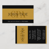 Steuerzahler Strips Gold CPA Visitenkarte (Vorne/Hinten)