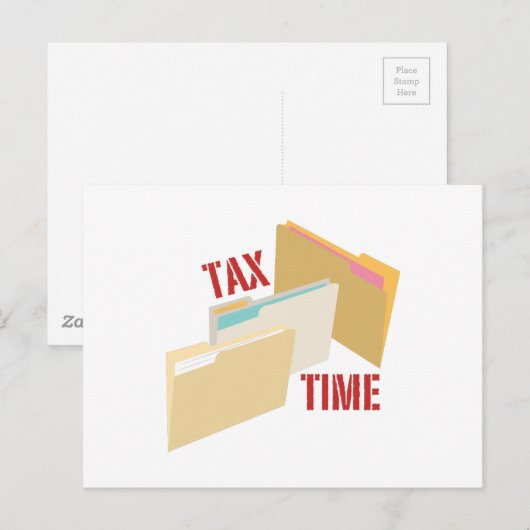 Steuerzeit Postkarte (Vorne/Hinten)