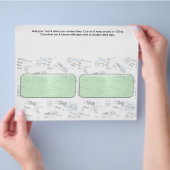 Steuerzeitrechnung für Bar Wrappers mit Süßigkeite Flyer (Hand)