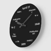 Steuerzeitüberwachung für Buchprüfer Große Wanduhr (Winkel)