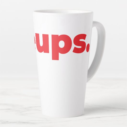 Steups Latte Mug - Red Milchtasse (Rechte Ecke)