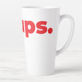 Steups Latte Mug - Red Milchtasse