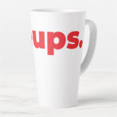 Steups Latte Tasse - Rot (Rechte Ecke)