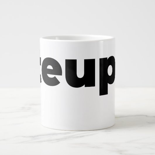 Steups Mug - Black Jumbo-Tasse (Vorderseite)