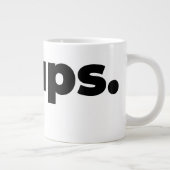 Steups Mug - Black Jumbo-Tasse (Rechts)