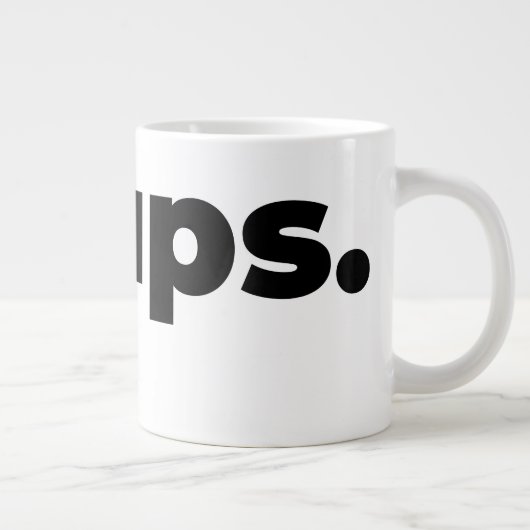 Steups Mug - Black Jumbo-Tasse (Rechts)