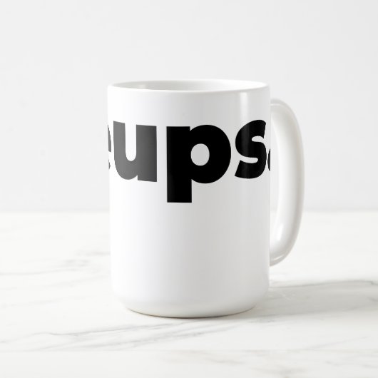 Steups Mug - Black Kaffeetasse (VorderseiteRechts)