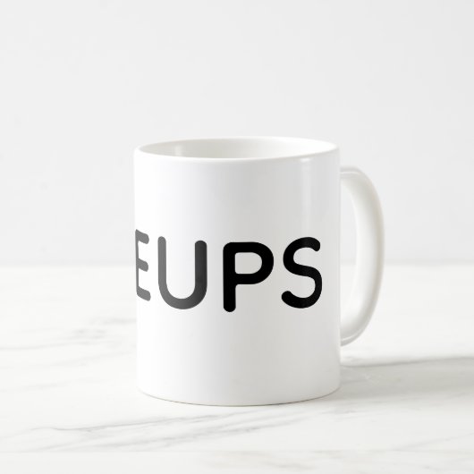STEUPS Mug. Minimalist Edition Kaffeetasse (VorderseiteRechts)