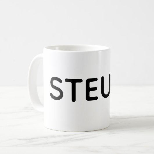 STEUPS Mug. Minimalist Edition Kaffeetasse (Vorderseite Links)