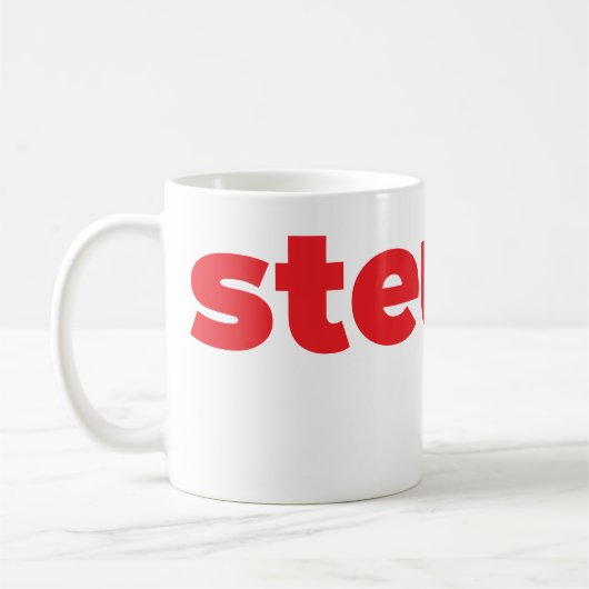 Steups Mug - Red Kaffeetasse (Links)