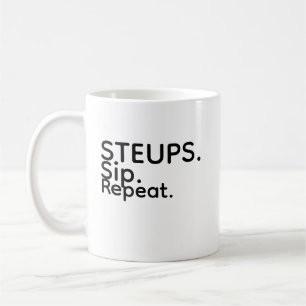 Steups Sip Repeat Becher Kaffeetasse