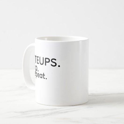 Steups Sip Repeat Mug Kaffeetasse (Vorderseite Links)