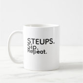 Steups Sip Repeat Mug Kaffeetasse (Links)