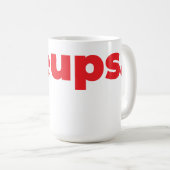Steups-Tasse - Rot Kaffeetasse (VorderseiteRechts)