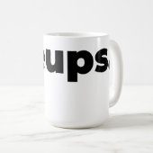 Steups-Tasse - Schwarz Kaffeetasse (VorderseiteRechts)